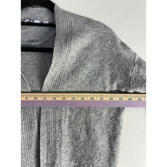 Uniqlo Women's Gray‎ Open Front Knit Casual Cardigan Wool/Cashmere Blend Size L - Picture 4 of 7